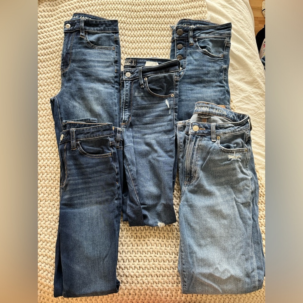 American Eagle & Abercrombie Jeans